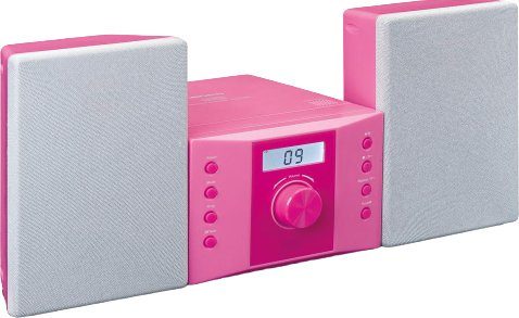 Lenco Mc-013P Muusikasüsteem roosas