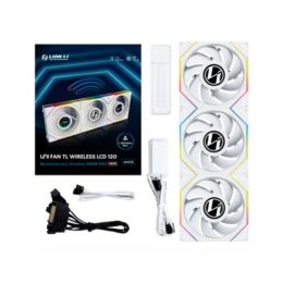 120x120 Large UNIFAN TL-LCD Wireless White Fan