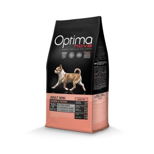 OPTIMANOVA Adult Mini Sensitive Lõhe & Kartul - koerte kuivtoit - 6kg