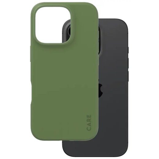 PanzerGlass CARE moekas ümbris iPhone 16 Pro roheline