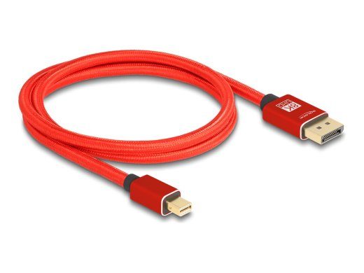 Delock DisplayPort Kaabel 1m Punane