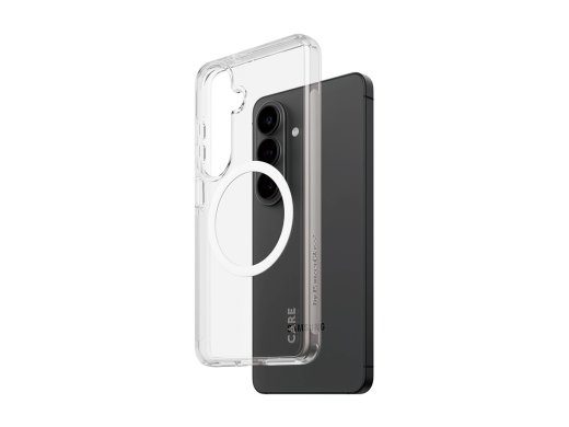 CARE by PanzerGlass Urban Explorer Case Transparent w. White Qi Samsung New Galaxy S26 PanzerGlass