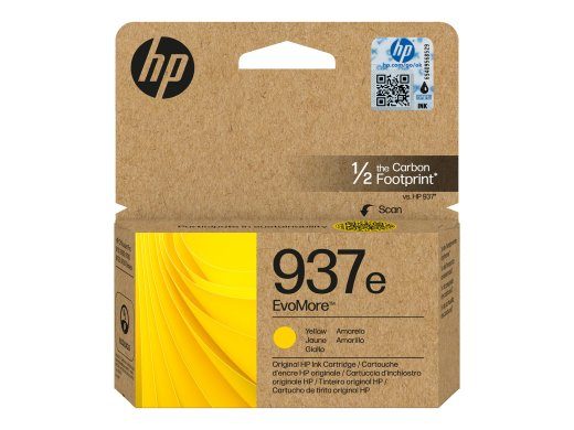 HP 937e EvoMore kollane 1650 lehekülge tindiga