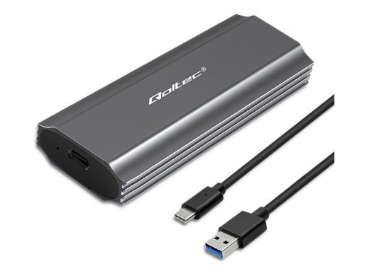Qoltec USB-C 3.1 (Gen 2) M.2 NVMe kaart / PCIe (NVMe) välimine salvestuspakett