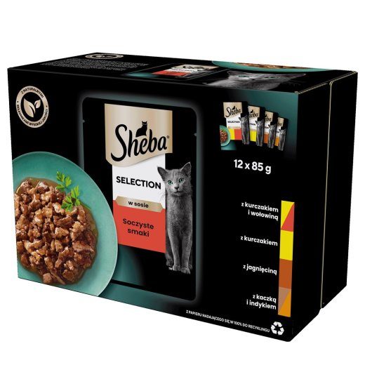 Sheba Selection kastmes mahlased maitsed 12 x 85 g
