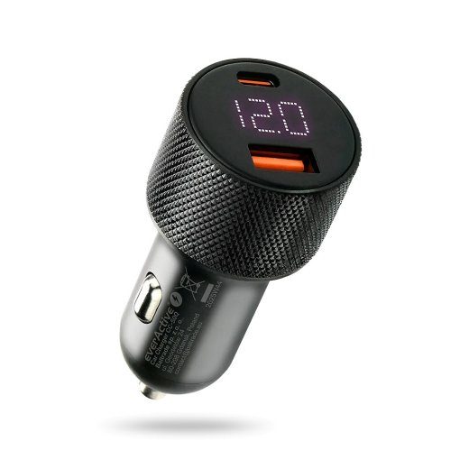 everActive CC-50Q USB QC3.0 + USB-C PD 75W Car Charger