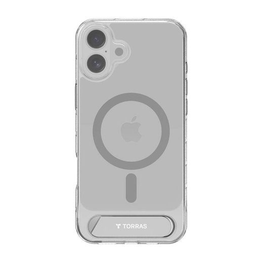 Torras Pstand Series ümbris iPhone 16 Plus jaoks (läbipaistev)