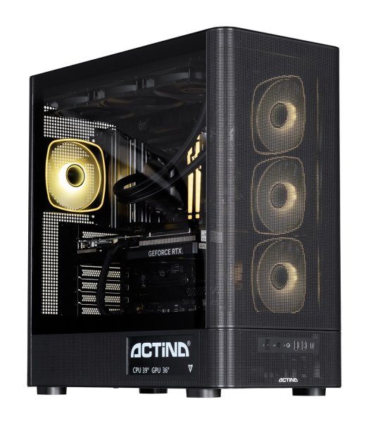 Actina 5901443441908 PC Intel Core Ultra 7 270K Plus 32 DDR5-SDRAM 1 TB SSD NVIDIA GeForce RTX 5080 Midi Tower Black