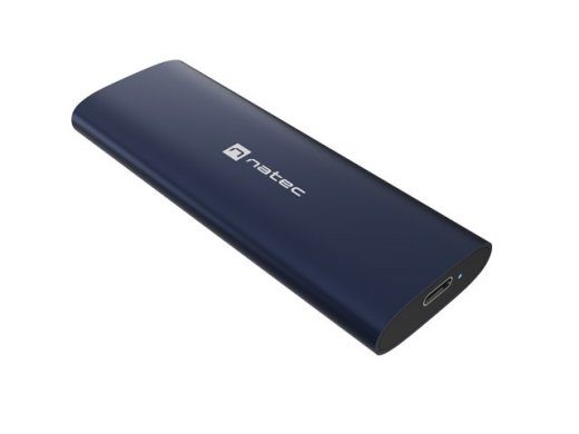 NATEC RHINO M.2 NVME LITE VÄLISKINE SSD HOOLDUS ÜHENDUSLIIDES USB-C 3.2 GEN 2 TERAS MERESININE