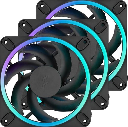 Fractal Design arvutiventilaator, 3-pakiline Momentum 12 RGB