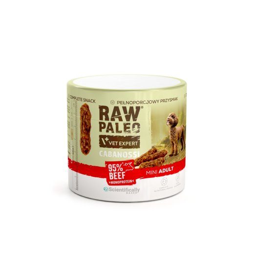 VETEXPERT Raw Paleo Cabanossi Beef Mini Mono - koerakümmetus - 100g