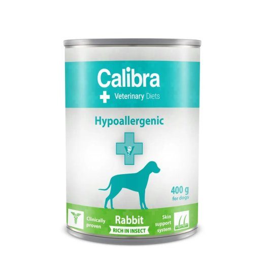 CALIBRA VD Koer Hüpoallergeenne Jabeliga&Putukaga - Määrdunud koeratoit - 400g