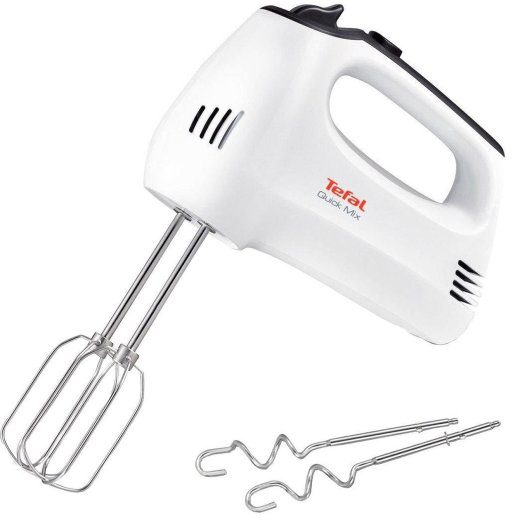 TEFAL Käsimikser HT3101 QuickMix Käsimikser 300 W Kiiruste arv 5 Turbo režiim valge