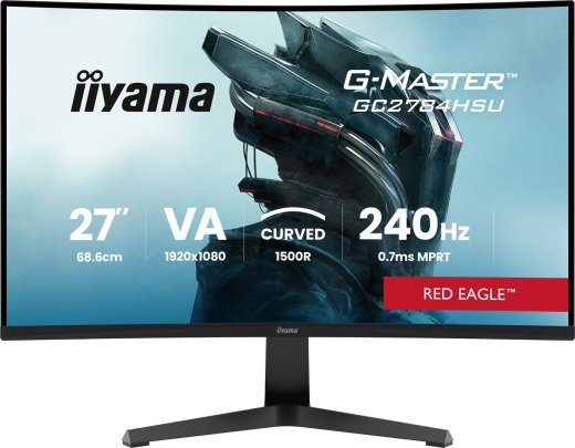 iiyama G-MASTER GC2784HSU-B1 arvutimonitor 68.6 cm (27") 1920 x 1080 pikslit Full HD LCD must