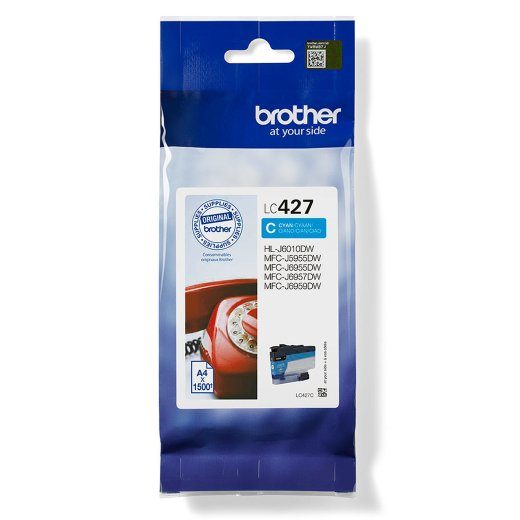 Brother LC427C Tintpatruun Tsüaan