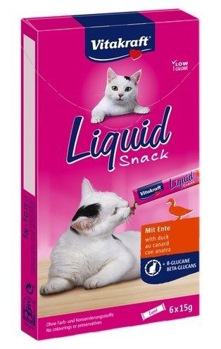 VITAKRAFT Liquid Snack hani - kassi maius - 6 x 15g