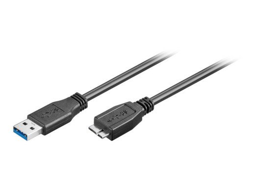 goobay USB-kaabel 50cm must