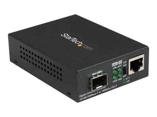 StarTech.com Multimode / Single Mode Fiber Media Converter - Open SFP Slot - Mbps RJ45 Port - LFP Supported - IEEE 802.1q Tag VLAN - (MCM1110SFP) F