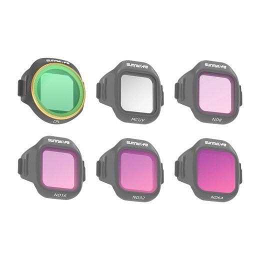 Komplekt 6 Sunnylife MCUV + CPL + ND8 + ND16 + ND32 + ND64 filtrit MINI 5 Pro jaoks