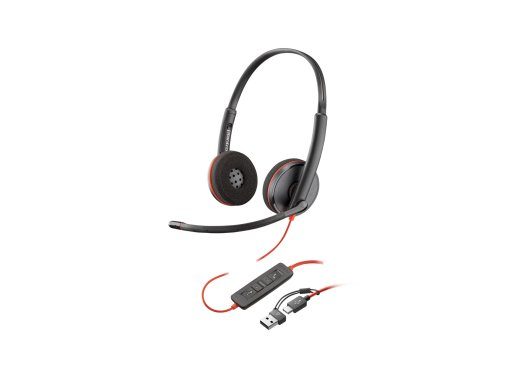 HP Poly Blackwire 3210 juhtmega kõrvaklapid mustad