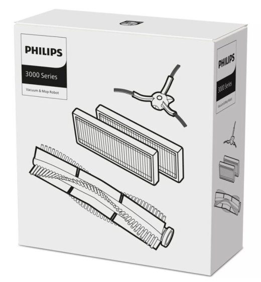 Philips HomeRun XV1433/00 Asendusringlusfilter ja harja robottolmuimejale