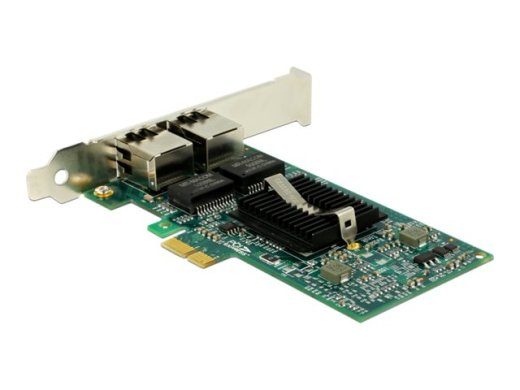 DeLock PCI Express Kaart > 2 x LAN Võrguadapter PCI Express 2.0 x1 1Gbps