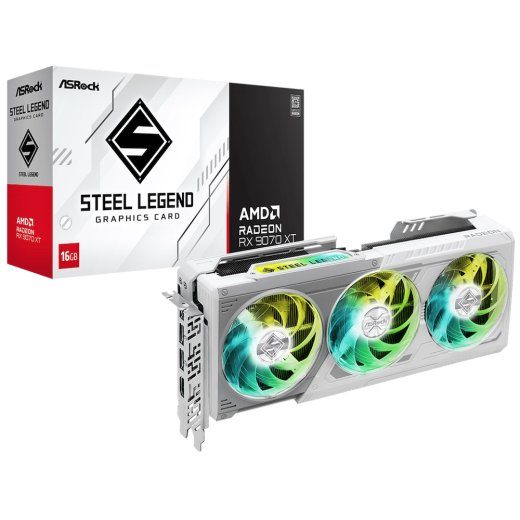 ASRock Radeon RX 9070 XT Steel Legend 16GB
