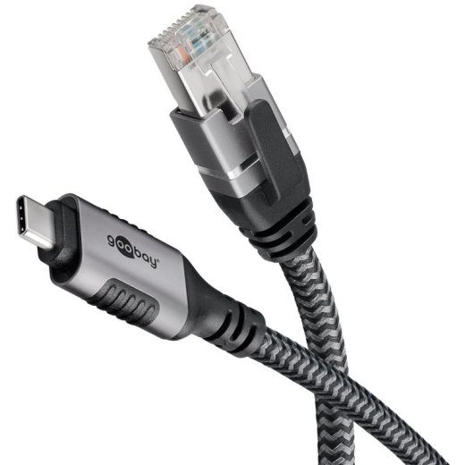 Goobay USB-C 3.1 kuni RJ45 võrguadapter 15m CAT6 1 Gbit/s