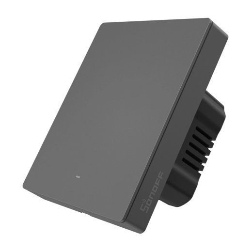 Nutikas WiFi seinlüliti SONOFF M5-1C-80 (1-kanal, raamile, grafiit)
