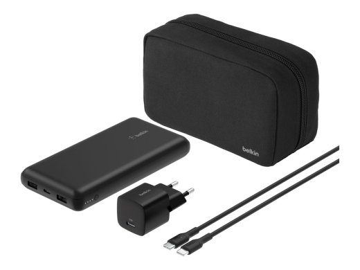 Belkin BoostCharge Powerbank 20000mAh 2xUSB-A 2.0 1xUSB-C Must