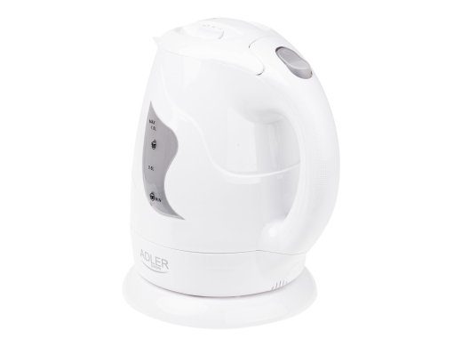 Adler Kettle AD 08 Standard 850 W 1 L Plastic 360° rotational base White