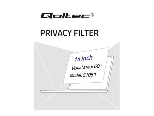 Qoltec 51051 sülearvutit priivaatsusfilter