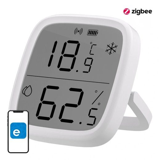 Nutikas Temperatuuri ja Niiskuse Sensor ZigBee LCD Sonoff SNZB-02D