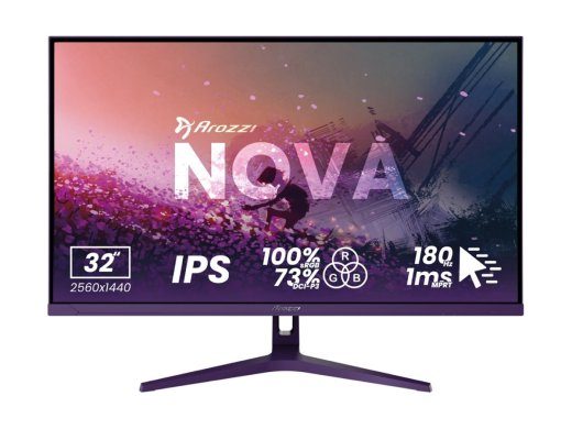 Arozzi Nova 32 IPS 2560 x 1440 (2K) HDMI DisplayPort USB 180Hz monitorius