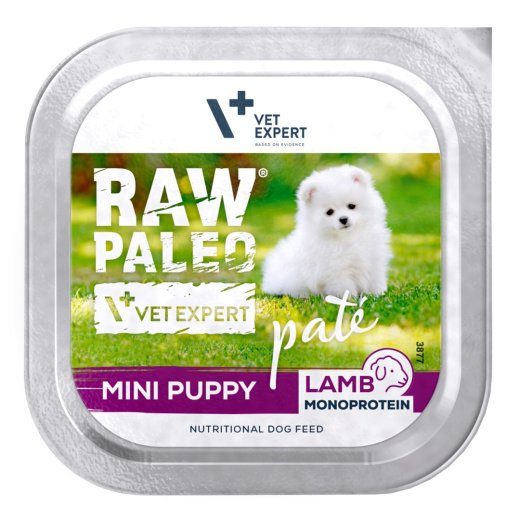 VETEXPERT Raw Paleo Pâte Mini Puppy Lamb - niiske koeratoit - 150g
