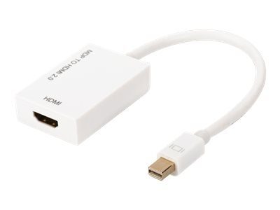 ASSMANN DisplayPort HDMI videoadapter 20cm valge