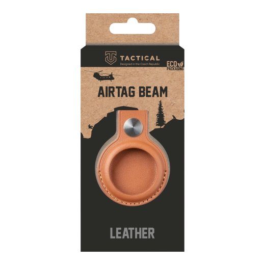 Taktikaline nahkümbris Airtag Beam Apple AirTagile / pruun