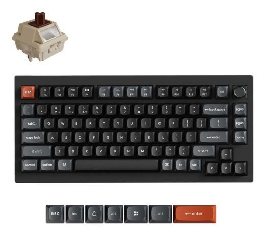 KLAVIATŪRA WRL V1 ULTRA/JUODASIS V1U-D3 KEYCHRON