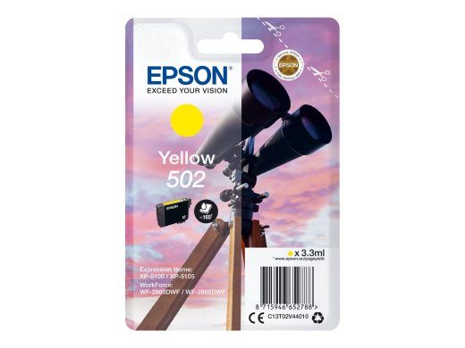 Epson 502 Kollane 165-lehekülje tint C13T02V44010