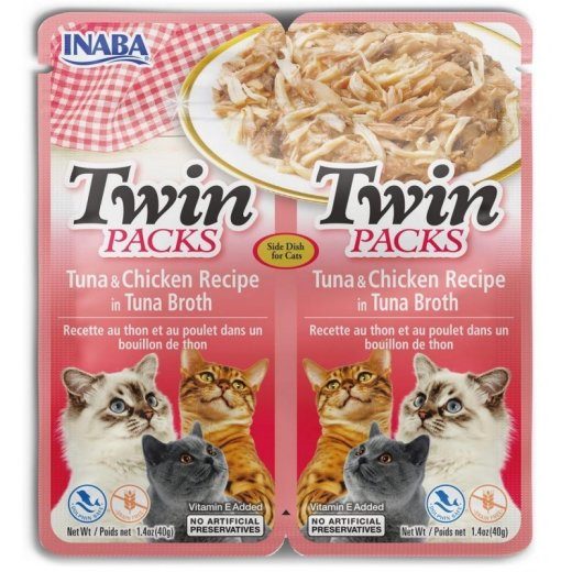 INABA CAT Twin Tuna with Chicken in Broth – kassilemmik – 2x40g
