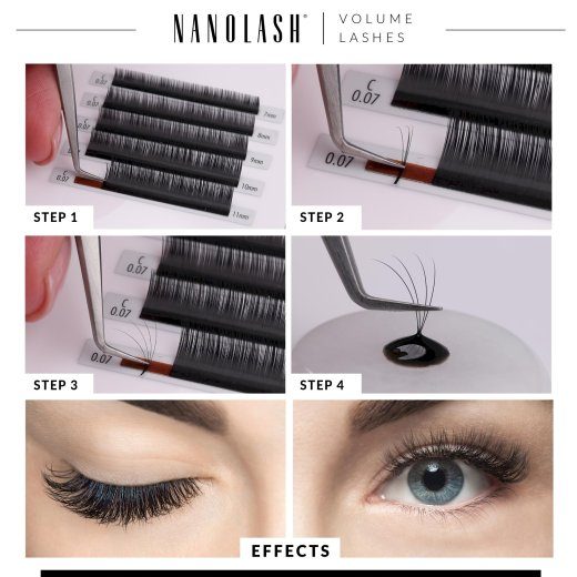 Nanolash Volume Lashes 0.05 C 10 mm