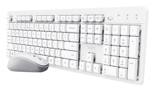 Trust Ody II Wireless US - komplekt (klaviatuur + hiir), valge