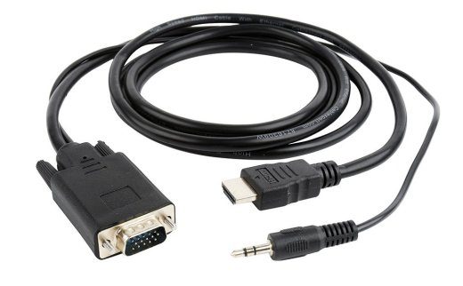 Gembird A-HDMI-VGA-03-6 videokaablikohandur 1.8 m HDMI Type A (Standard) VGA (D-Sub) + 3.5mm must