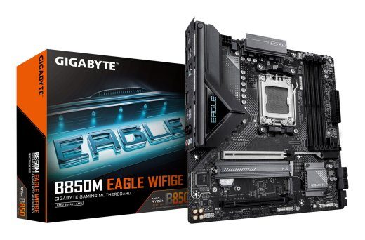 Emaplaat GIGABYTE AMD B850 SAM5 Micro-ATX Mälu DDR5 Mälu pesad 4 B850MEAGLEWF6E