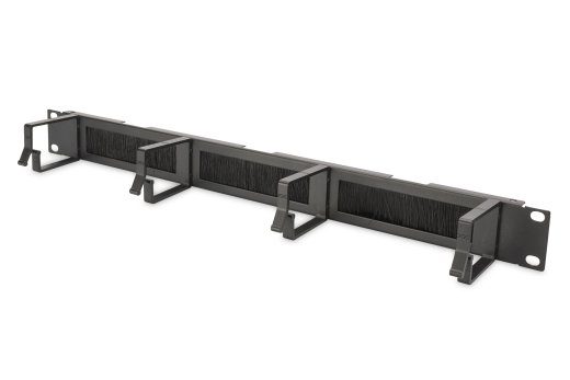 Digitus kaablijuhtimise paneel harjaga sissepääsudega 483 mm (19") kabiinide jaoks, 1U DN-97663