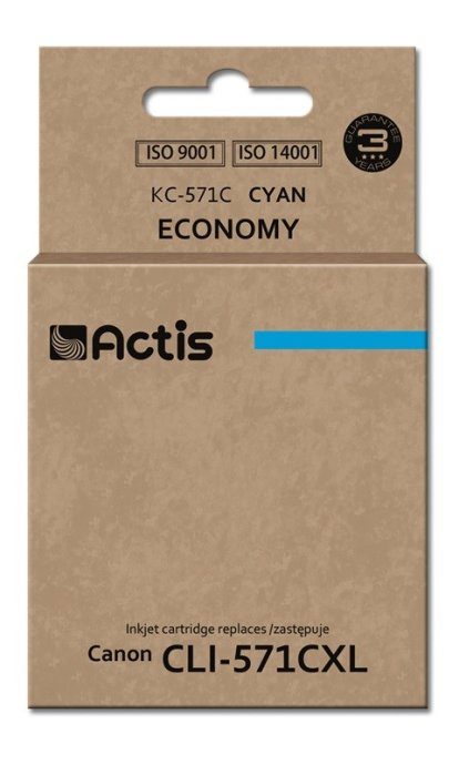 Actis KC-571C tint (Canon CLI-571C asendaja; Standard; 12 ml; tsüaani)