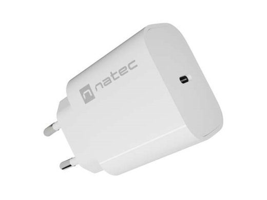 NATEC Universaalne mobiilseadme laadija valge AC kiirlaadimine sisekasutuseks