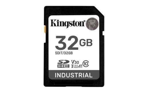 KINGSTON 32GB SDHC Industrial -40C kuni 85C C10 UHS-I U3 V30 A1 pSLC