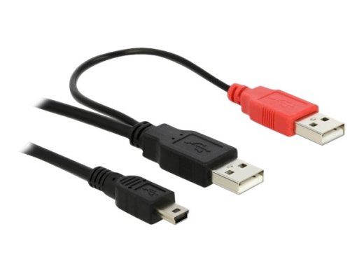 Delock USB-kaabel 1m must