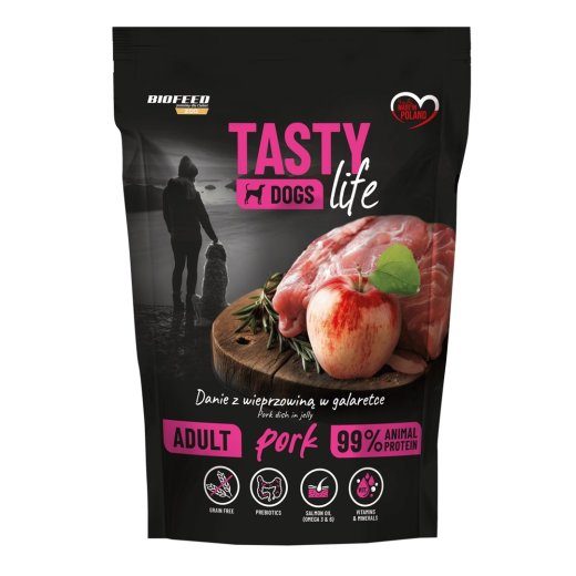 BIOFEED Tasty Dogs Life Pork - märg koeratoit - 500g